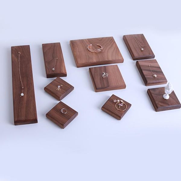 black walnut jewelry display tray ring pendant necklace earrings display blocks solid wood blocks, Pink;blue
black walnut jewelry display tray ring pendant necklace earrings display blocks solid wood blocks, Pink;blue