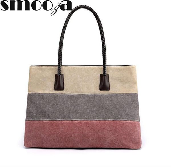 shoulder bags smooza women handbag 2021 fashion bag ladies cuasual shopping stitching color canvas
shoulder bags smooza women handbag 2021 fashion bag ladies cuasual shopping stitching color canvas