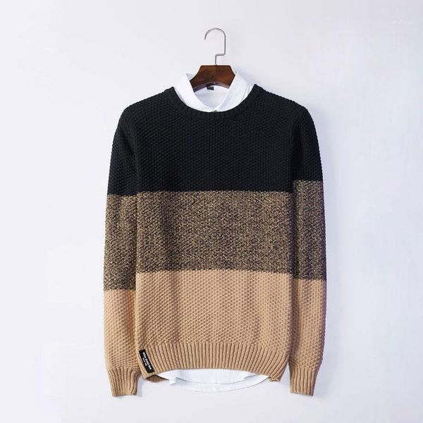men's sweaters autumn casual mens fashion sweater winter brand patchwork pullover regular fit warm knitting clothes sweatercoat1, White;black
men's sweaters autumn casual mens fashion sweater winter brand patchwork pullover regular fit warm knitting clothes sweatercoat1, White;black