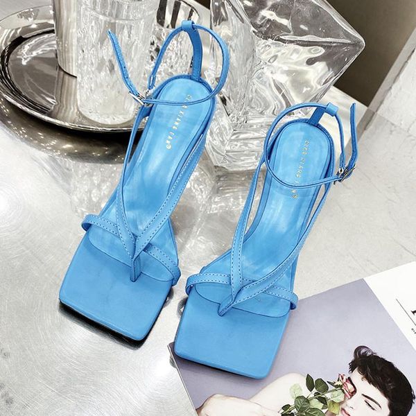 2021 women summer blue square toe high heels sandals flip flops sandals cross-tie narrow band simple white party shoes, Black
2021 women summer blue square toe high heels sandals flip flops sandals cross-tie narrow band simple white party shoes, Black