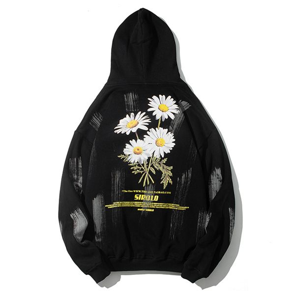 2021 new hip hop streetwear men daisy flowers printed harajuku hoodie sweatshirt winter cotton pullover mens loose fleece pyvg, Black
2021 new hip hop streetwear men daisy flowers printed harajuku hoodie sweatshirt winter cotton pullover mens loose fleece pyvg, Black