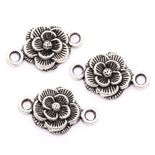 30pcs/pack two hole daisy flower tibetan silver bracelet connector beads charms pendant for jewelry making necklace diy jllhvu 
30pcs/pack two hole daisy flower tibetan silver bracelet connector beads charms pendant for jewelry making necklace diy jllhvu