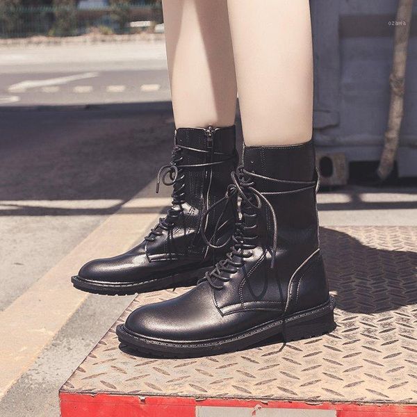 boots fashion women's winter ankle pu leather women work shoes round toe lace-up cowboy motorcycle botas mujer1, Black
boots fashion women's winter ankle pu leather women work shoes round toe lace-up cowboy motorcycle botas mujer1, Black