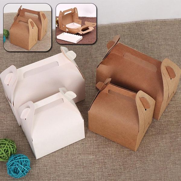 gift wrap 10pcs cake kraft paper box with handle boxes christmas birthday wedding party candy packing
gift wrap 10pcs cake kraft paper box with handle boxes christmas birthday wedding party candy packing