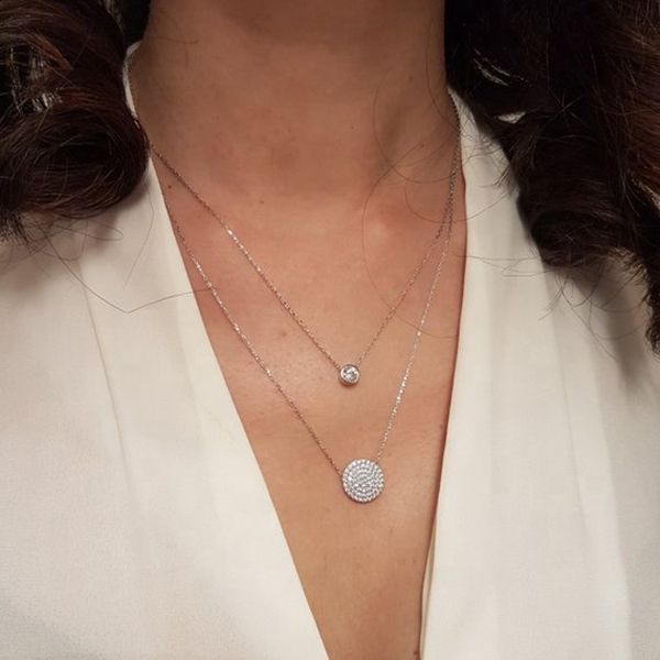new 925 sterling silver round disc pendant double layer necklace chain turkey evil eye with hamsa hand fatima necklace for women
new 925 sterling silver round disc pendant double layer necklace chain turkey evil eye with hamsa hand fatima necklace for women