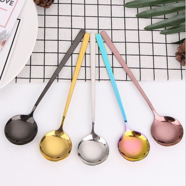 flatware stainless steel drink spoons round edge cake dessert spoon coffe stirrer portable titanium plating heat kitchen tools dhd832
flatware stainless steel drink spoons round edge cake dessert spoon coffe stirrer portable titanium plating heat kitchen tools dhd832