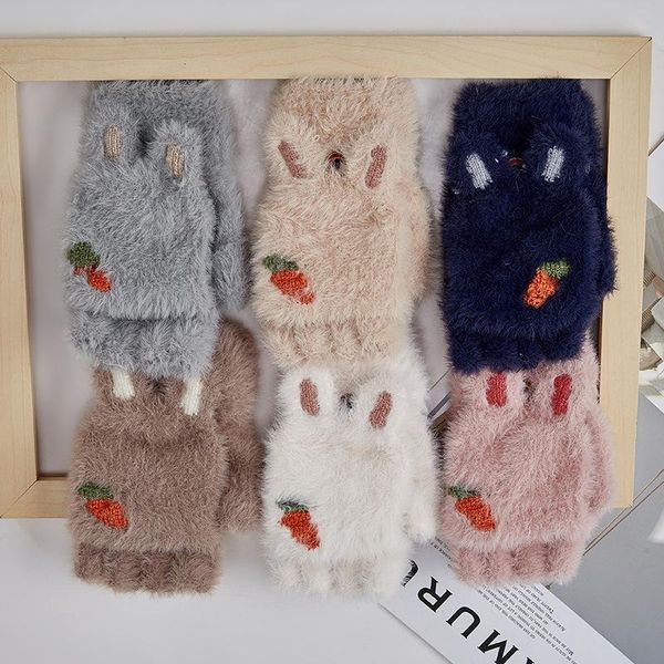 new women ears plush mittens warm soft plush short fingerless fluffy winter gloves costume half finger party gift, Blue;gray
new women ears plush mittens warm soft plush short fingerless fluffy winter gloves costume half finger party gift, Blue;gray