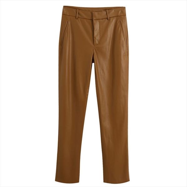 agong office lady pencil pants women fashion brown faux leather trousers women elegant slim full length pants female ladies hy, Black;white
agong office lady pencil pants women fashion brown faux leather trousers women elegant slim full length pants female ladies hy, Black;white