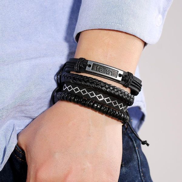 eif dock black vintage leather bracelet religious faith nameplate christian hangmade jewelry for women man cuff adjusta jllwcl
eif dock black vintage leather bracelet religious faith nameplate christian hangmade jewelry for women man cuff adjusta jllwcl
