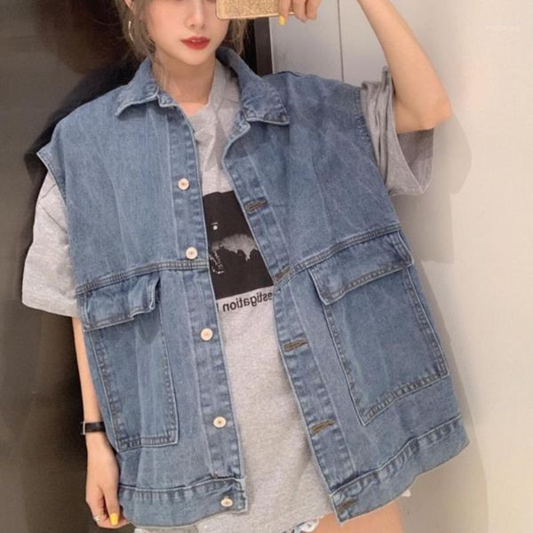 casual denim vest women 2020 fashion women's sleeveless jacket loose plus size jeans waistcoat1, Black;white
casual denim vest women 2020 fashion women's sleeveless jacket loose plus size jeans waistcoat1, Black;white