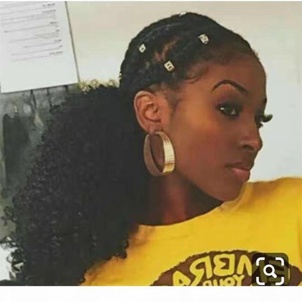 new arrive brazilian kinky curly ponytails weft hair extensions unprocessed curly natural black color human pony tail extensions can be dyed
new arrive brazilian kinky curly ponytails weft hair extensions unprocessed curly natural black color human pony tail extensions can be dyed