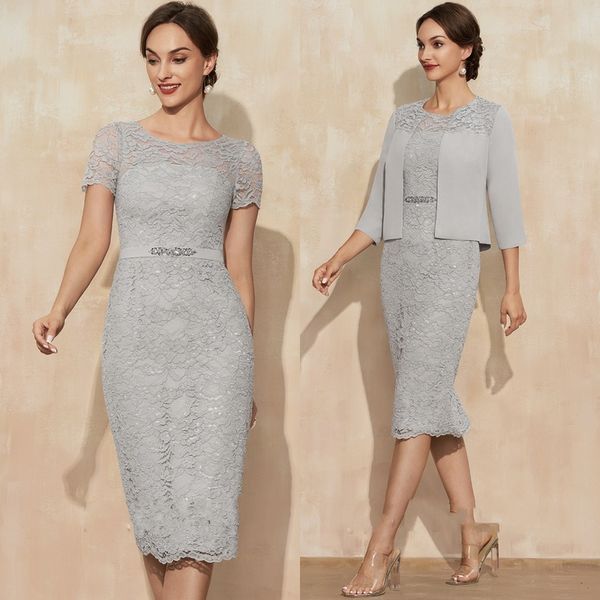 2022 elegant silver scoop neck knee-length mother suits chiffon lace mother of the bride dress with beading short prom dress b0302, Black;red
2022 elegant silver scoop neck knee-length mother suits chiffon lace mother of the bride dress with beading short prom dress b0302, Black;red