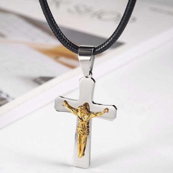 oufei necklace for woman cross jesus pendant stainless steel fashion religious jewelry accessories necklace wholesale lots bulk, Silver
oufei necklace for woman cross jesus pendant stainless steel fashion religious jewelry accessories necklace wholesale lots bulk, Silver