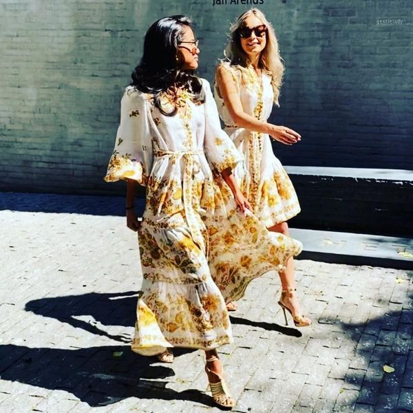 casual dresses autumn vintage floral printed maxi dress women 2021 runway designers v-neck long sleeve cotton pleated dress1, Black;gray
casual dresses autumn vintage floral printed maxi dress women 2021 runway designers v-neck long sleeve cotton pleated dress1, Black;gray