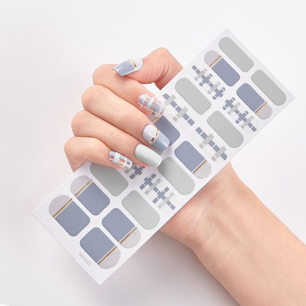 stickers & decals 22 tips/sheet solid color and striped manicure self adhesive nail sticker designer minimalist design strips, Black
stickers & decals 22 tips/sheet solid color and striped manicure self adhesive nail sticker designer minimalist design strips, Black