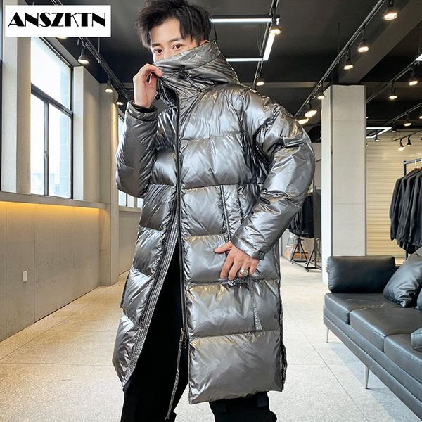 men's down & parkas anszktn 2021 trendy brand fashion bright color jacket mid-length loose handsome white duck coat, Black
men's down & parkas anszktn 2021 trendy brand fashion bright color jacket mid-length loose handsome white duck coat, Black