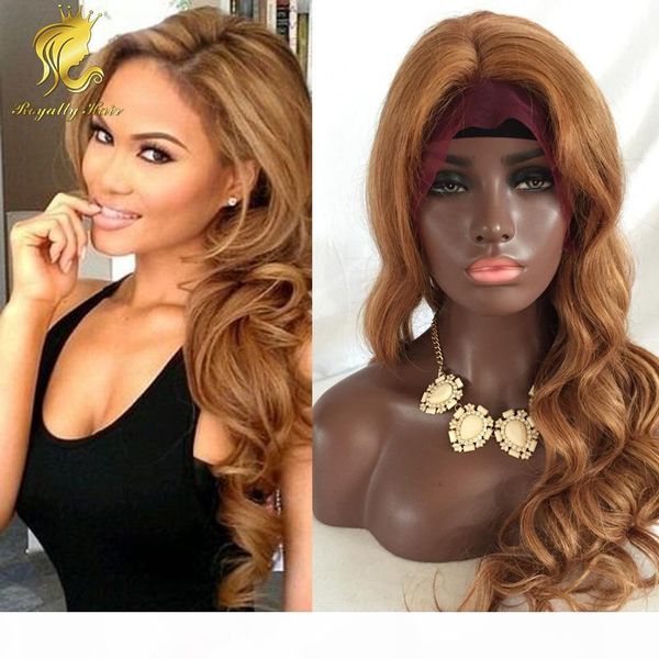 #27 glueless full lace wig human hair 130 density honey blonde front lace wig for fashion women no shedding tangle free, Black;brown
#27 glueless full lace wig human hair 130 density honey blonde front lace wig for fashion women no shedding tangle free, Black;brown