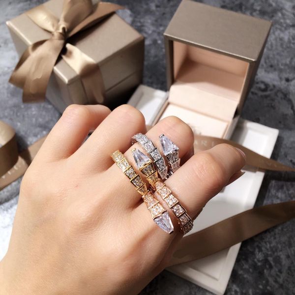 animal snake round finger gold rings for woman zircon crystal with cubic zircon for women party wedding rose gold color, Silver
animal snake round finger gold rings for woman zircon crystal with cubic zircon for women party wedding rose gold color, Silver