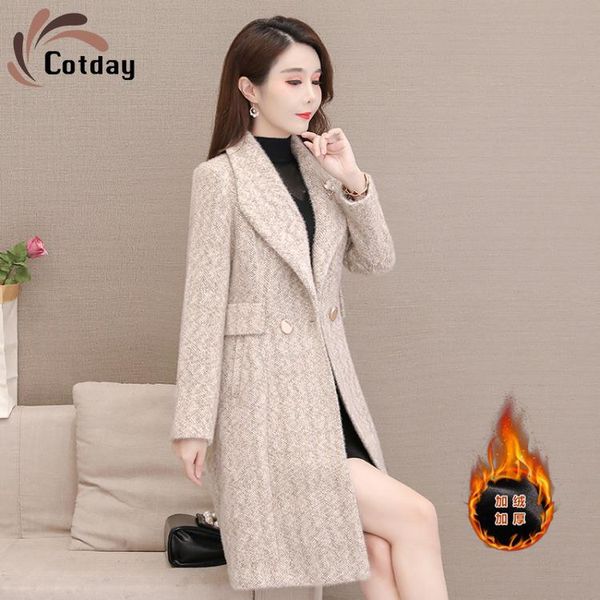 cotday long office lady fur thickened mink coat medium length women clothing 2021 new winter warm mother winter ladies coats, Black
cotday long office lady fur thickened mink coat medium length women clothing 2021 new winter warm mother winter ladies coats, Black