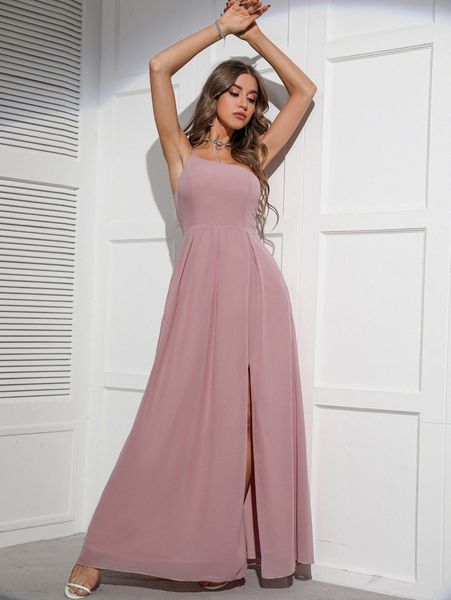 one shoulder slit thigh chiffon prom dress m0ln#, Black;gray
one shoulder slit thigh chiffon prom dress m0ln#, Black;gray