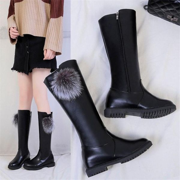 new fashion women boots leather mid calf autumn winter warm non-slip snow boots women cotton botas mujer1, Black
new fashion women boots leather mid calf autumn winter warm non-slip snow boots women cotton botas mujer1, Black