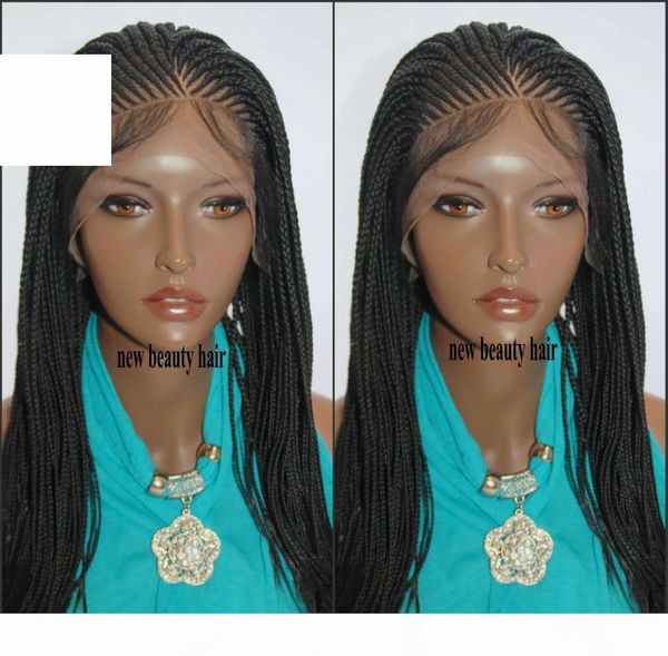 250% density box braids wig with baby hair 360 lace cornrow braided lace wig heat resistant glueless synthetic lace front wig for women, Black
250% density box braids wig with baby hair 360 lace cornrow braided lace wig heat resistant glueless synthetic lace front wig for women, Black