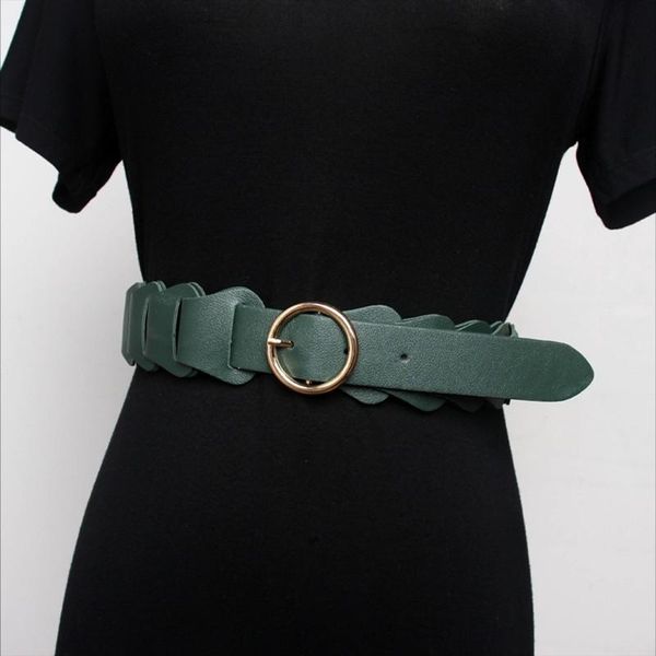 ms waist sealing new belt fashion simple style round buckle leather chain splicing decoration skirt pu layer 2 women belt, Black;brown
ms waist sealing new belt fashion simple style round buckle leather chain splicing decoration skirt pu layer 2 women belt, Black;brown