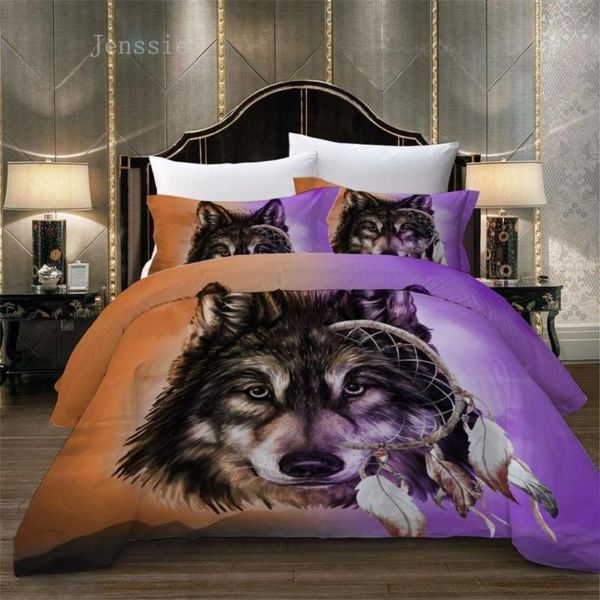 bedding sets 3d wolf luxury animal printed duvet cover mountain bed set pillowcases size orange/purple bedclothes
bedding sets 3d wolf luxury animal printed duvet cover mountain bed set pillowcases size orange/purple bedclothes