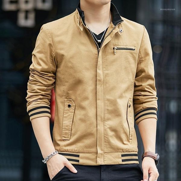 men's jackets spring autumn fashion casual mens cotton stand collar long sleeve slim fit plus size m-4xl male outerwear coats1, Black;brown
men's jackets spring autumn fashion casual mens cotton stand collar long sleeve slim fit plus size m-4xl male outerwear coats1, Black;brown