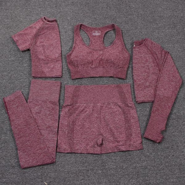 yoga outfits 2/3/5pcs seamless women set fitness clothing long sleeve crop high waist leggings sports suits workout sportswear, White;red
yoga outfits 2/3/5pcs seamless women set fitness clothing long sleeve crop high waist leggings sports suits workout sportswear, White;red