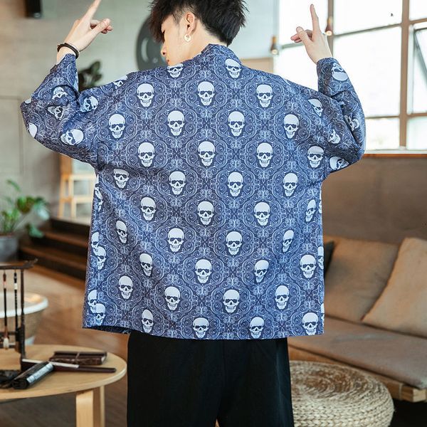 new men's chinese style man short sleeve casual oversize jackets printed vintage male clothing 2021 fashion lafn, Black;brown
new men's chinese style man short sleeve casual oversize jackets printed vintage male clothing 2021 fashion lafn, Black;brown