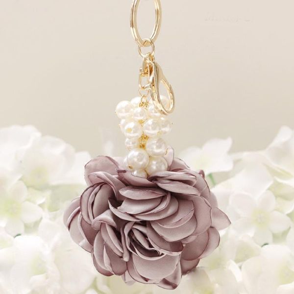 new rose shape cloth flower ball keychain key ring for women bag pearl car pendant jewelry gifts trinket key chain eh400 h sqcqsz, Silver
new rose shape cloth flower ball keychain key ring for women bag pearl car pendant jewelry gifts trinket key chain eh400 h sqcqsz, Silver