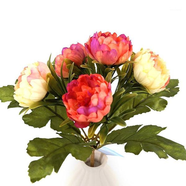 decorative flowers & wreaths 5 heads peony flower artificial bouquet silk wedding bridal christmas valentine's day party home decoratio
decorative flowers & wreaths 5 heads peony flower artificial bouquet silk wedding bridal christmas valentine's day party home decoratio