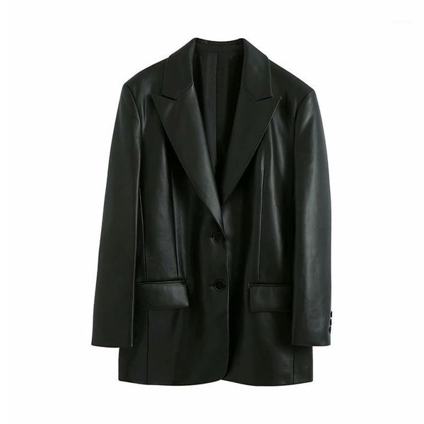 autumn european new suit pu leather notched single breasted long sleeve loose casual coats woman blazer fashion streetwear 20201, White;black
autumn european new suit pu leather notched single breasted long sleeve loose casual coats woman blazer fashion streetwear 20201, White;black