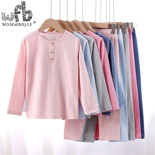 retail 3-16 years long-sleeves cotton children's home wear nightdress boys girls pajama sets autumn fall stripped style lj201216, Blue;red
retail 3-16 years long-sleeves cotton children's home wear nightdress boys girls pajama sets autumn fall stripped style lj201216, Blue;red