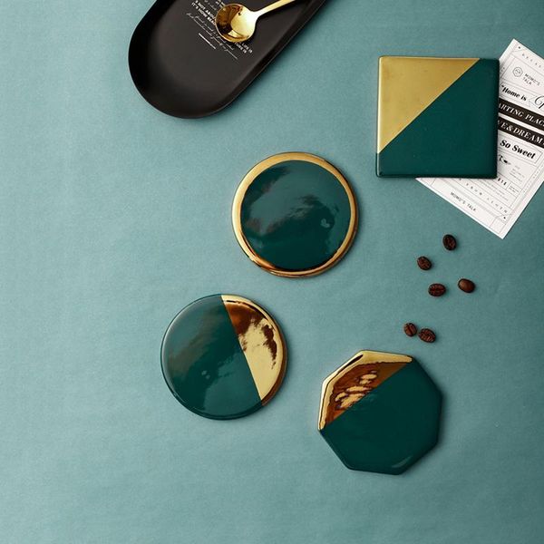 nordic light luxury wind emerald ceramic gold-plated coasters non-slip cup coffee mug pad insulation cup holder
nordic light luxury wind emerald ceramic gold-plated coasters non-slip cup coffee mug pad insulation cup holder