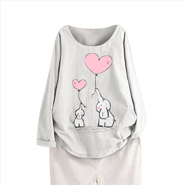 women blouses casual plus size print elephant long sleeve o neck shirt blouse blusas elegantes de mujer 2020 blusas largas, White
women blouses casual plus size print elephant long sleeve o neck shirt blouse blusas elegantes de mujer 2020 blusas largas, White