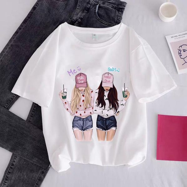 ulzzang harajuku funny friend print short sleeve t-shirt large size loose o-neck casual tees women fashion t-shirt, White
ulzzang harajuku funny friend print short sleeve t-shirt large size loose o-neck casual tees women fashion t-shirt, White