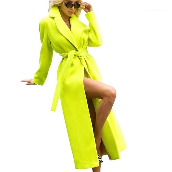 blends slim long sleeve lapel neck winter coats solid color slim women outerwear clothing with sash green womens wool, Black
blends slim long sleeve lapel neck winter coats solid color slim women outerwear clothing with sash green womens wool, Black
