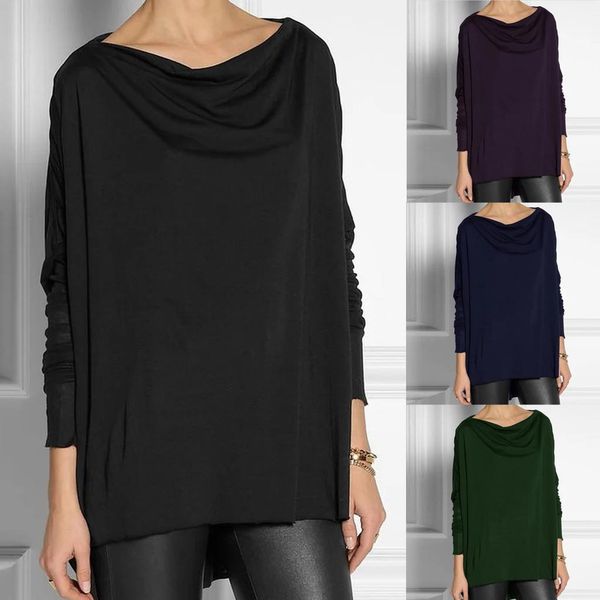 pure color irregular blouse shirt regular loose turtleneck casual autumn winter ladies female women long sleeve blusas pullover, White
pure color irregular blouse shirt regular loose turtleneck casual autumn winter ladies female women long sleeve blusas pullover, White