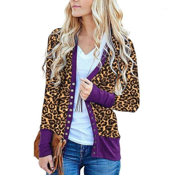 2021 european and american autumn and winter new long-sleeved leopard print women's long-sleeved cardigan jacket women clothing1, Black;brown
2021 european and american autumn and winter new long-sleeved leopard print women's long-sleeved cardigan jacket women clothing1, Black;brown