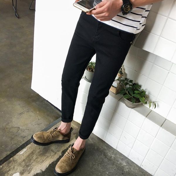 men's pants pure black jeans korean fashion versatile slim leggings casual stretch color pencil
men's pants pure black jeans korean fashion versatile slim leggings casual stretch color pencil