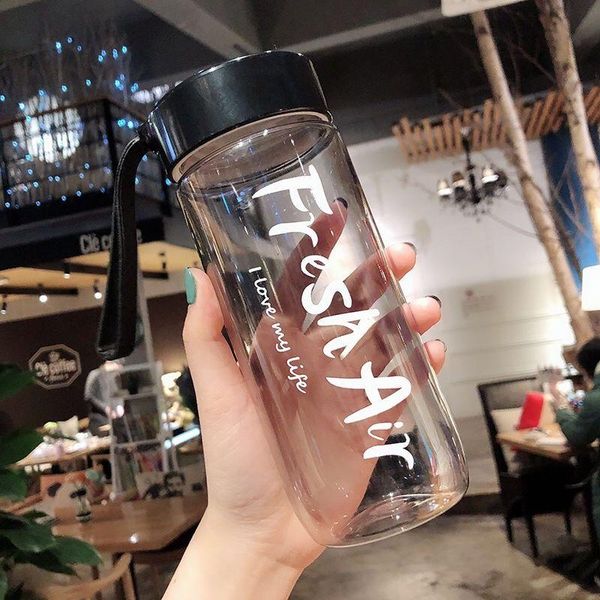 600ml large capacity plastic water bottles bpa sports water bottle transparent/frosted travel cup with silicone rope wmtxpy
600ml large capacity plastic water bottles bpa sports water bottle transparent/frosted travel cup with silicone rope wmtxpy