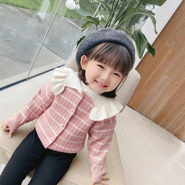 pullover children infant baby girls knitted outfits stripes ruffle long sleeves toddler autumn clothes single-breasted sweater cardigan, Blue
pullover children infant baby girls knitted outfits stripes ruffle long sleeves toddler autumn clothes single-breasted sweater cardigan, Blue