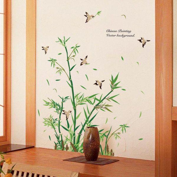 wall stickers green leaves bamboo birds for living room bedroom pvc decals kids home decoration murals decor
wall stickers green leaves bamboo birds for living room bedroom pvc decals kids home decoration murals decor