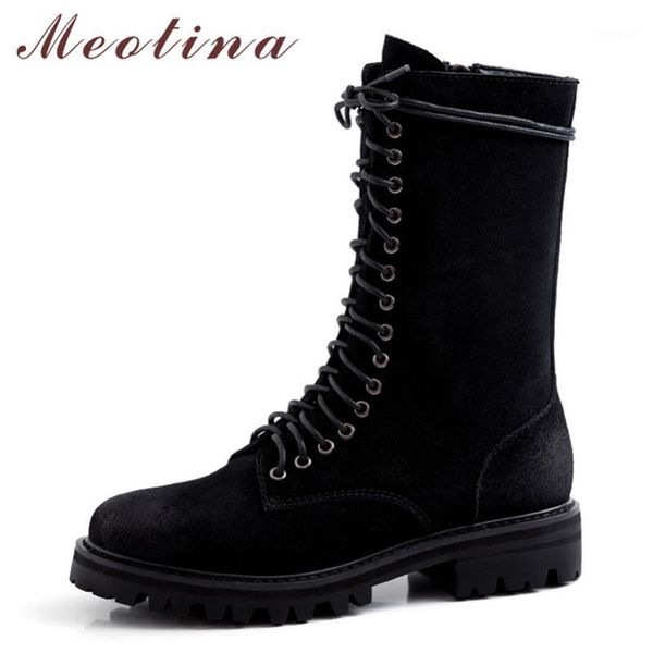 boots meotina women genuine leather ankle cow chunky heels short zipper round toe shoes lady autumn size 391, Black
boots meotina women genuine leather ankle cow chunky heels short zipper round toe shoes lady autumn size 391, Black