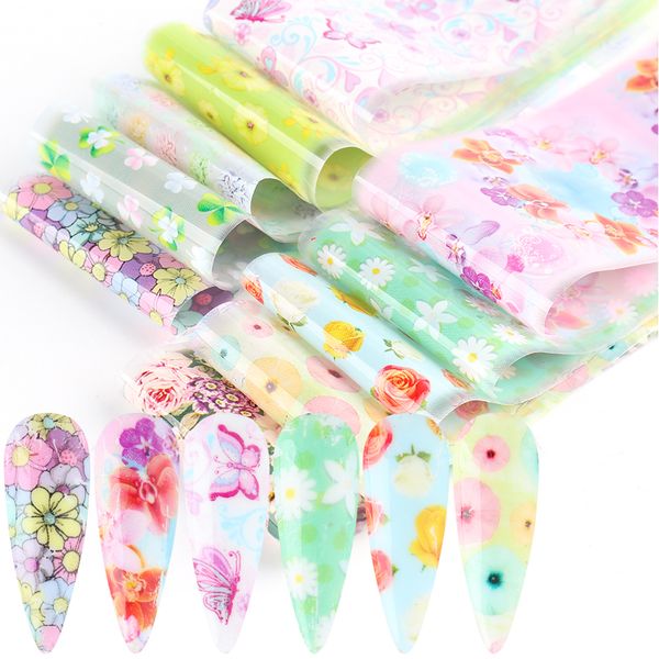 10pcs rose flower holographic nail art transfer foil sticker new year's adhesive decals decoration accessories chcq1106, Black
10pcs rose flower holographic nail art transfer foil sticker new year's adhesive decals decoration accessories chcq1106, Black