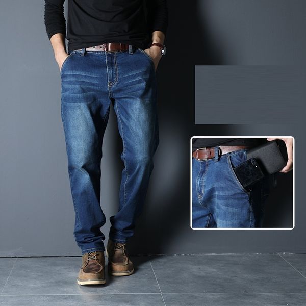 2020 anti-theft zipper pockets denim straight male wautumn strain big-size jeans 42 44 46 black 4es8, Blue
2020 anti-theft zipper pockets denim straight male wautumn strain big-size jeans 42 44 46 black 4es8, Blue