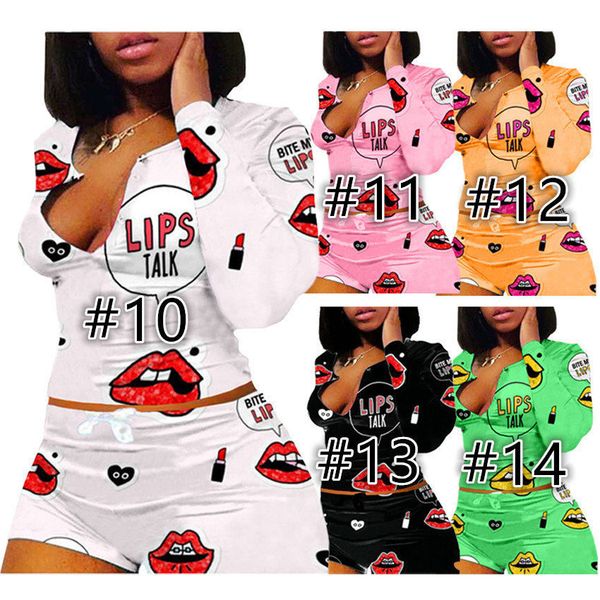 women designer clothes lips print long-sleeved t shirt shorts two pieces outfits home wear plus size fashion casual sport suits f112503, White
women designer clothes lips print long-sleeved t shirt shorts two pieces outfits home wear plus size fashion casual sport suits f112503, White