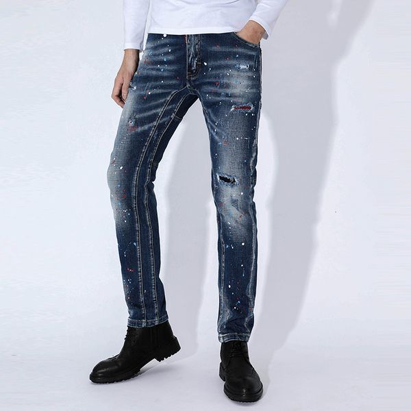 2021 new jeans for ripped men painted thin strain pants embroidered hip hip-hop embroidery blue spring pyhb
2021 new jeans for ripped men painted thin strain pants embroidered hip hip-hop embroidery blue spring pyhb